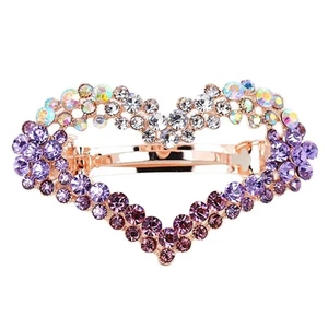 Women's Heart Shape Gradient Hair Clip Barrette Hairpin - Picture 1 of 3