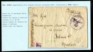 RSI GERMANIA b. da FELDPOST N. 59420 del 7/12/1943 per Felonica Mantova - Picture 1 of 2