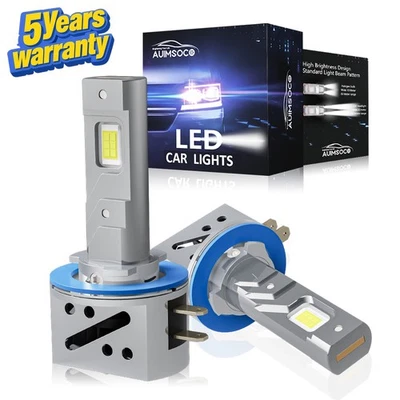 For 2007-2010 Hyundai Elantra H11B LED Headlight Bulbs Low Beam Super Bright Kit - Image 1 of 4