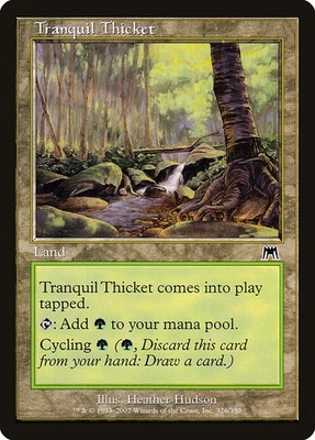 (2x) TRANQUIL THICKET - Onslaught – MTG Magic the Gathering Card - Common - Image 1 of 4
