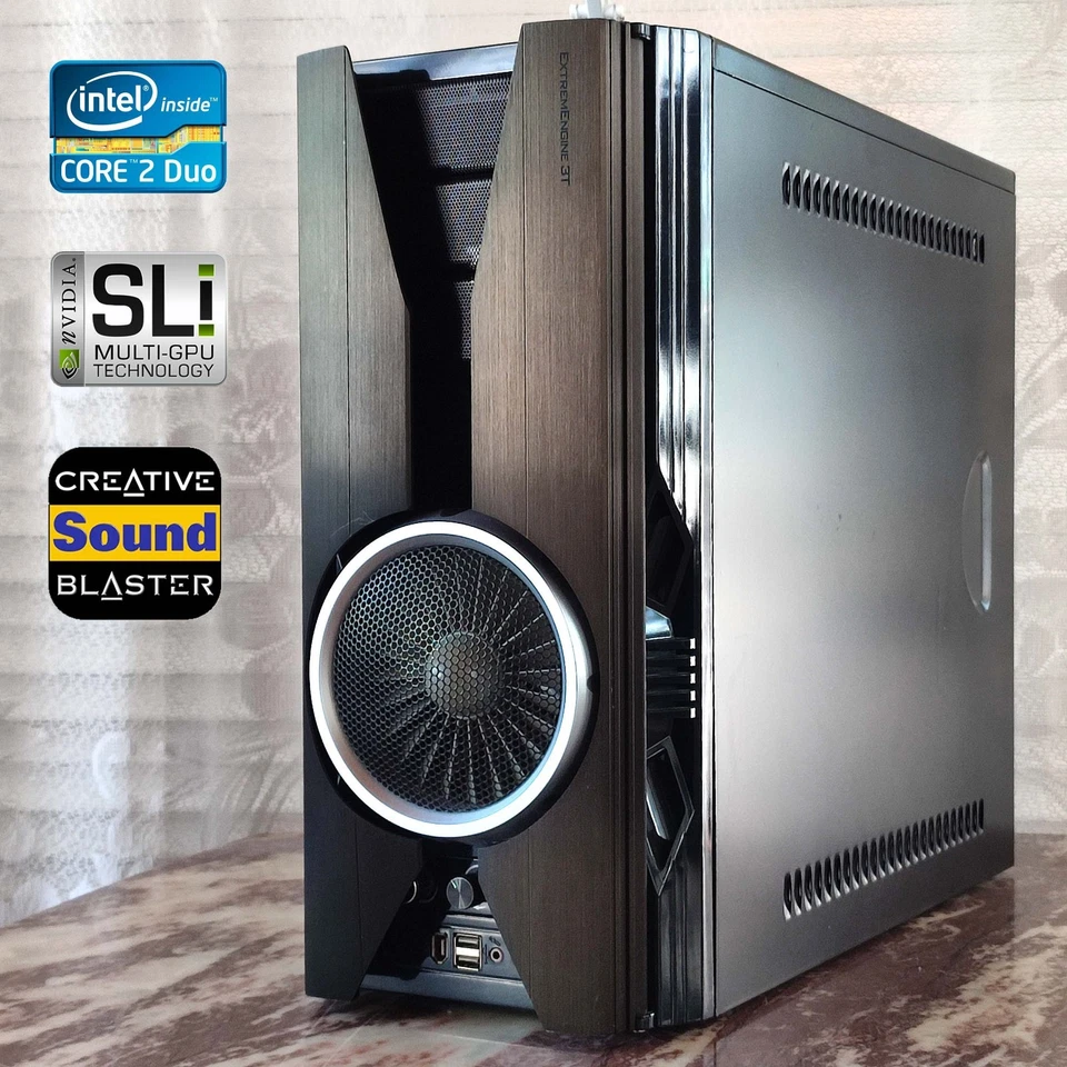 Dream Machine 2007 Retro Gaming PC - Core2Duo, Geforce 9600GT SLI, WD Raptor - Image 1 of 4