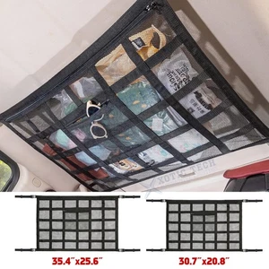No Sagging Roof Top Ceiling Cargo Storage Net Pocket Long Road Trip Accessories - Bild 1 von 16