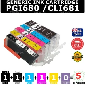 5x 680XXL 681XXL Ink For Canon PIXMA TR7560 TR7660 TR8560 TS6160 TS6260 TS6360 - Picture 1 of 2
