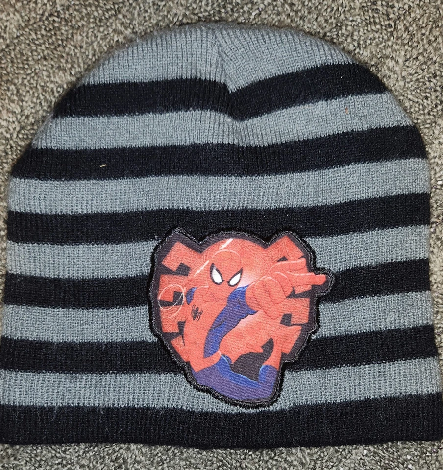 Gorro Marvel Ulitimate Spider-Man azul marino y gris OSFM juvenil Foto 1 de 1