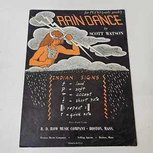 “RAIN DANCE” By Scott Watson 1958 Vintage SHEET MUSIC  - Picture 1 of 6