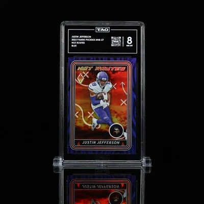 2023 Panini Phoenix - Contours Blue #CON-1 Justin Jefferson /35 POP 1  - Image 1 of 2