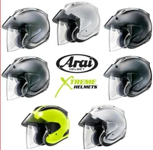 Arai Ram-X Helmet 3/4 Open Face Eyeglass Friendly Pinlock Ready DOT SNELL XS-2XL - Foto 1 di 18