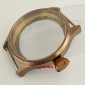 Caja Corgeut 43mm Cristal Zafiro Ajuste ETA 6497 6498,ST36 Movimiento P739 - Imagen 1 de 8