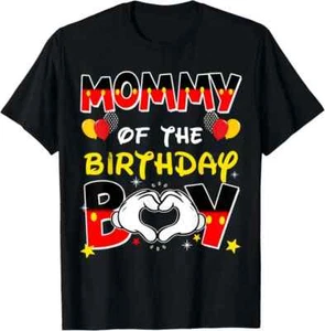 Dad And Mom Mommy Of The Birthday Boy Family Party Decor T-Shirt - Picture 1 of 2