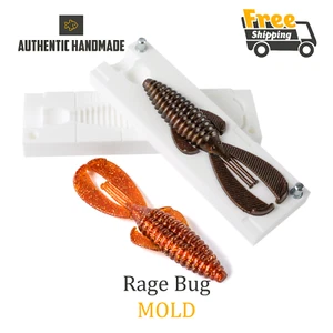 Rage Bug Fishing Craw Mold Lure Bait Soft Plastic 102 mm - Picture 1 of 6