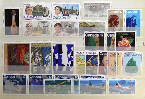 CANADA Postage Stamps, 1981 Complete Year Set collection, Mint NH, See scans Cover