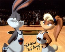 KATH SOUCIE SIGNED AUTOGRAPHED 8x10 PHOTO VOICE LOLA BUNNY SPACE JAM BECKETT BAS