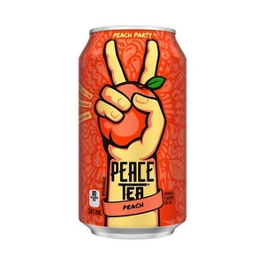 12 Cans of Peace Tea Peach Party Iced Tea 341 ml Each - Picture 1 of 4