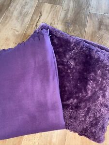 2 purple throws for sofas, beds, snuggly and warm 