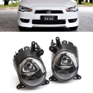 PAIR Front Bumper Fog Light Lamp For Mitsubishi Lancer 2008 2009-2014 Left&Right - Picture 1 of 17