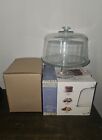 Vintage Martha Stewart Glass Cake Stand with Dome with Box