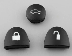 3 Holden Commodore / Chevrolet Raven Black Key Buttons VS VT VX VY VZ WH WK WL - Picture 1 of 3
