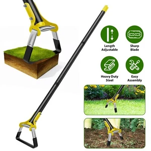 Stirrup Hoe & Cultivator,Garden Hoe w/ Adjustable Handle for Weeding,Digger - Picture 1 of 18