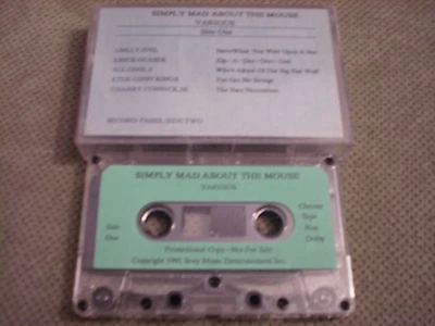 RARE PROMO Simply Mad About mickey Mouse CASSETTE TAPE Disney RIC OCASEK cars ! Foto 1 de 2