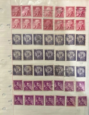 Vintage American USA Stamp Lot Collection Presidents Christmas - Image 1 of 4