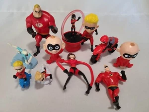 Lot of 11 - 2004 & 2018 McDonald's Happy Meal Disney Pixar The Incredibles Toys - Picture 1 of 4