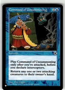 COMMAND OF UNSUMMONING THE LIST #NN THE LIST(NM+)(MTG) - Picture 1 of 1