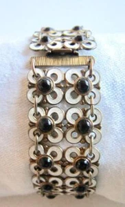 Vintage DAVID-ANDERSEN COMPANY  Norway Sterling Silver Enamel Bracelet c 1939/40 - Picture 1 of 7