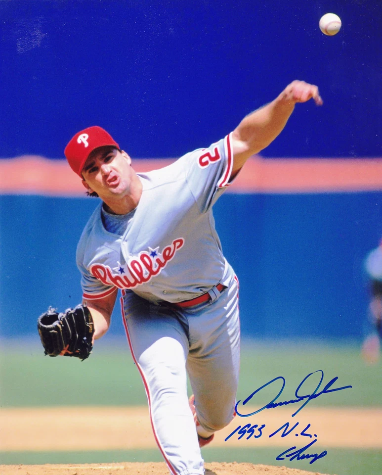 Danny Jackson Philadelphia Phillies 1995 NL CHAMPS ACCIÓN FIRMADO 8x10 Foto 1 de 1