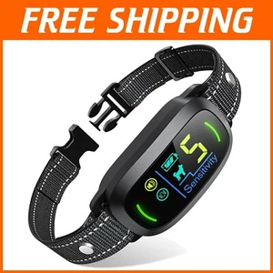 Rechargeable Anti-Bark Collar for All Breeds - 5 Adjustable Sensitivity Levels - Picture 1 of 8