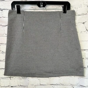 Mink Pink Collection Revolve NWT Houndstooth Black and White Mini Skirt Large - Picture 1 of 6