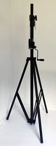 Stativ mit Kurbel 1,62m bis 2,90m, 35mm-Aufnahme, Stahl, mit 3mm-Stahlseil - Bild 1 von 5