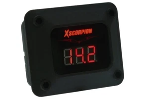 Black 12V Digital Volt Meter Red LED Display - Picture 1 of 1