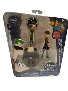 Phineas and Ferb Across the 2nd Dimension Resistance Team 3-Pack Figure Rare - Picture 1 of 3