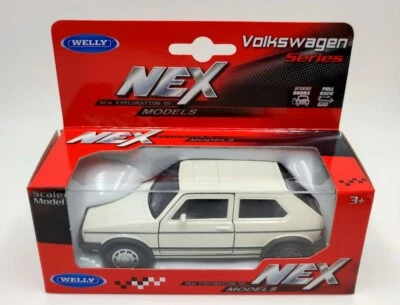 ★ VOLKSWAGEN GOLF I GTI - WELLY NEX 1:34/39 - Blanc / White ★ - Photo 1/4