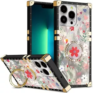 Für verschiedene Handy Blitz Laser kleine Blumen Hülle + Ring Halter Stoßfest Cover - Bild 1 von 9