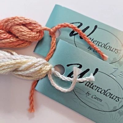 Caron Watercolours 2 Skeins Spice and Vanilla 3 ply Cotton Needlepoint Thread - Image 1 of 3