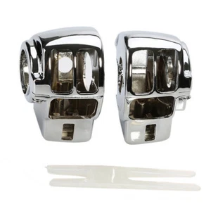 Chrome Switch Housing Cover Fit For Harley Electra Glide FLHT Street Glide FLHX - Picture 1 of 5