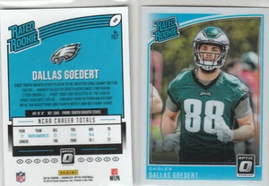 2018 Donruss OPTIC #347 Dallas Goedert Rated Rookie  RC Philadelphia Eagles QTY. - Picture 1 of 1