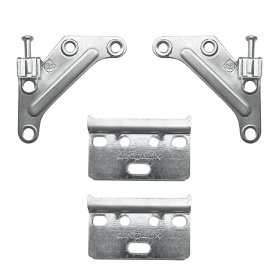 EVOTRADE Attaccaglia DX+SX Gancio Regolabile Mobili Pensili o Specchiere - Con Piastrine