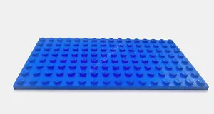 LEGO 8x16 AZUL OSCURO Placa Base - 8x16 PERNOS (PINES) - Totalmente Nuevo - Imagen 1 de 3
