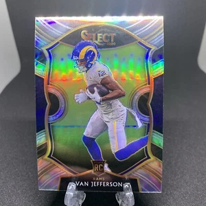 2020 Panini Select Van Jefferson Concourse Silver Prizm RC #71 Rams - Picture 1 of 2