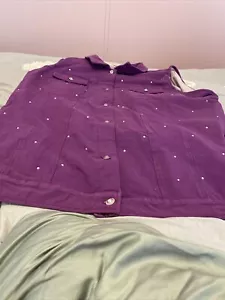 quacker factory 3xl vest purple - Picture 1 of 2