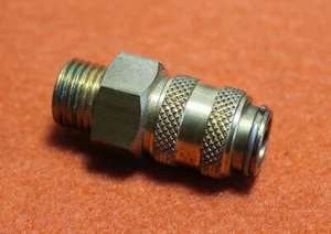 Schnellverschlusskupplung/ Kupplungsdose NW 5, Messing mit G 1/4" - Bild 1 von 3