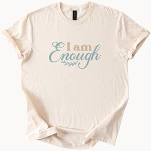 Enough T-Shirt Inspirational Tee Self Love Graphic Top - Bild 1 von 7
