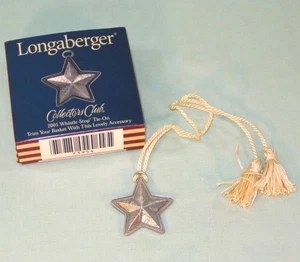 Accesorio Longaberger 2001 Whistle-Stop Tie-On #73954 - Imagen 1 de 6