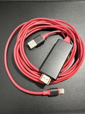 HDMI Mirroring AV Cable to TV HDTV Adapter (1080p) For iPhone/iPad - image 1 of 4