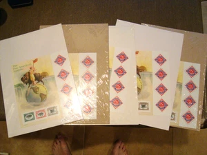 US Scott 3505, 2001 Uncut Press Sheet, Pan American Inverts, 5 panes of 7 stamps - Picture 1 of 1