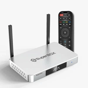 New 2026 SuperBox Supreme - Movie, Music, Live DVR Recording - Fed Ex 2 Day - Picture 1 of 16