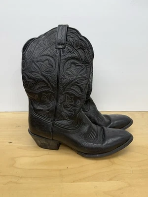 Botas occidentales Ariat Heritage para mujer de cuero negro talla 8 B punta ancha R 10001037 Foto 1 de 4