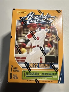 2022 PANINI ABSOLUTE BASEBALL FACTORY SEALED BLASTER BOX - 1 AUTO OR MEM PER BOX - Picture 1 of 4